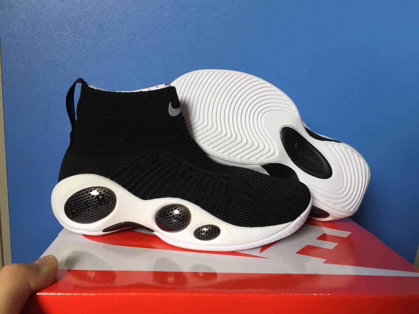 Kids Nike Zoom Bonafide Black White Shoes